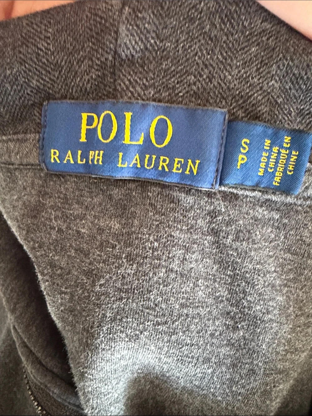 Polo by Ralph Lauren Dark Charcoal Zip Hoodie